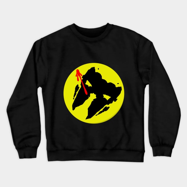 Rorschach Watchmen Button Crewneck Sweatshirt by MrGekko